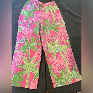 Lilly Pulitzer Pink and Green Kids Pants